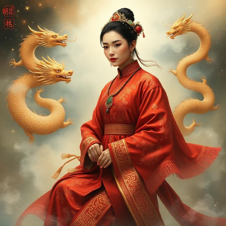 Portrait of Jin, the Chinese Astrology Master