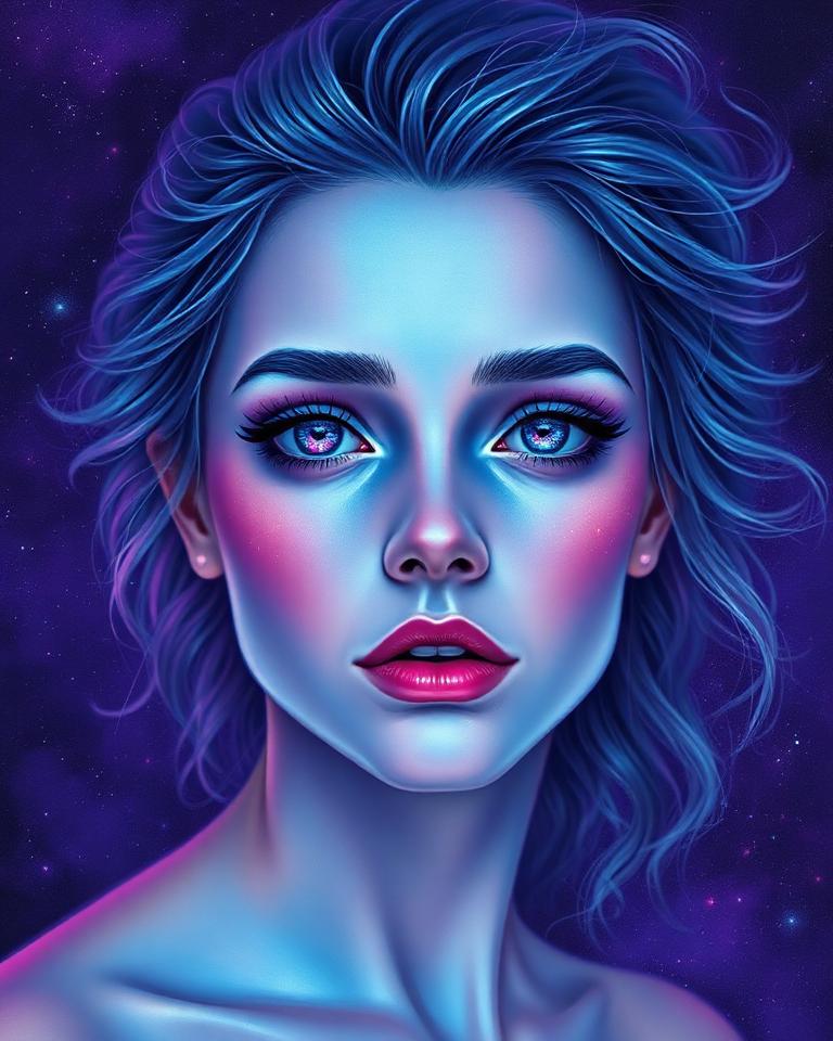 Portrait of Nova, the Cosmic Visionary