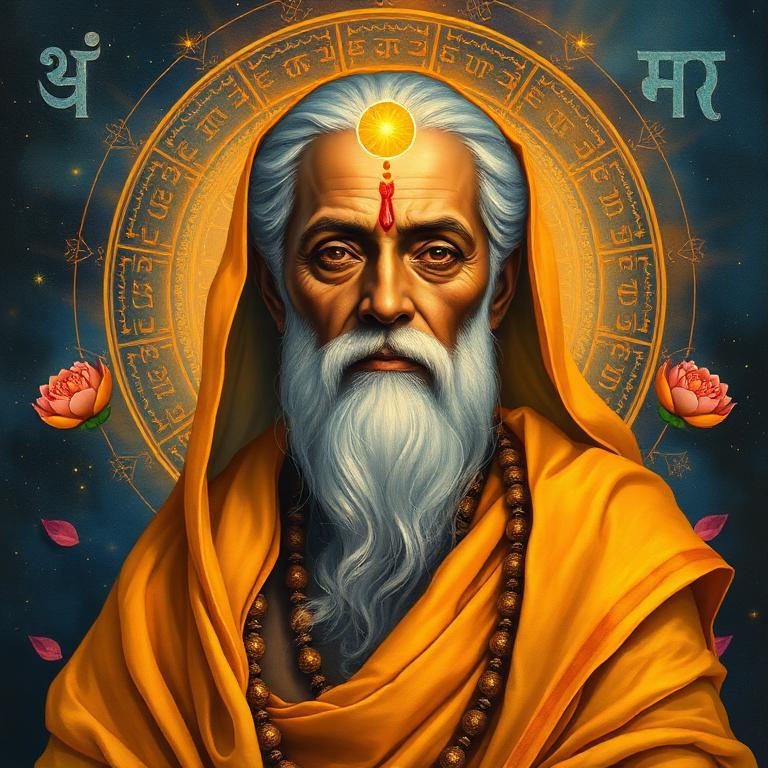 Portrait of Veda, the Vedic Jyotishi